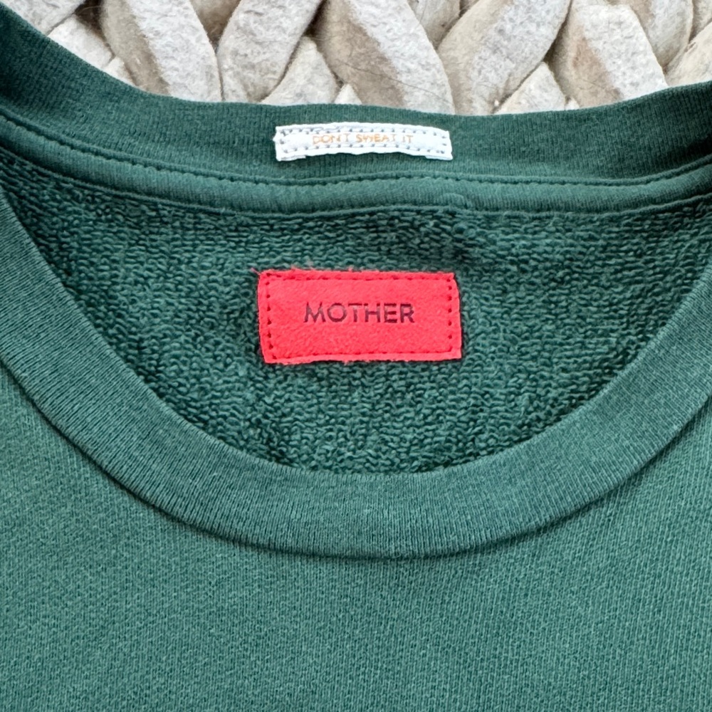 MOTHER Green Sweatshirt with Pink and Yellow Graphic - Picture 3 of 4
